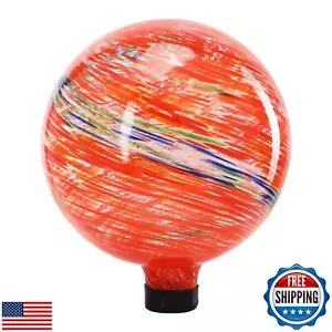 VCUTEKA Gazing Ball, Glass Gazing Balls Sphere for Garden Lawn Outdoor Orname - Picture 1 of 5