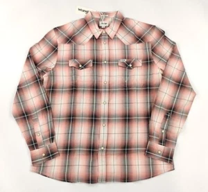 Camisa Wrangler Hombre Camisa Western Manga Larga Coral Lantana Ajuste Regular T. L - Imagen 1 de 7