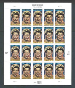 U S Full Sheet Of Mint Stamps Scott #4120 Ella Fitzgerald See Info - Picture 1 of 1