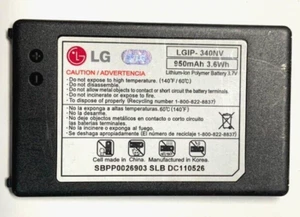 LG LGIP-340NV Cell Phone Battery for LG Cosmos VN250 & Octane VN530 Replacement - Picture 1 of 3
