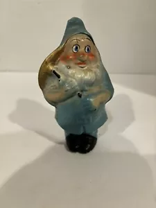 Vtg Snow White and the Seven Dwarves -Bashful Dwarf Wooden Hand Painted figure - Picture 1 of 10