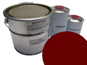 3,5 Liter Set 2K Autolack geeignet für VW LH3D Marsalarot Rot kein Klarlack neu - Bild 1 von 1