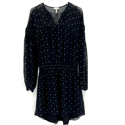 Vestido Joie Para Mujer S Seda Negro Boho Cachicho Hada Femenino Romántico Etéreo Foto 1 de 4