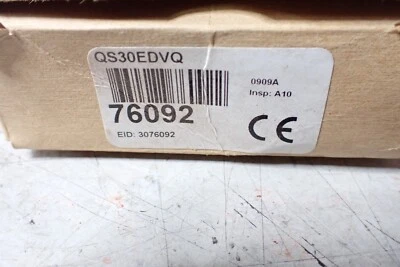 BANNER QS30 High Performance  Diffuse Mode Sensor - QS30EDVQ -- 76092 - Image 1 of 4