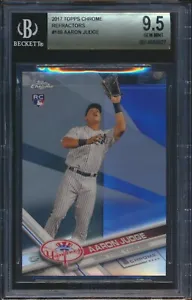 2017 Topps Chrome Refractor #169 Aaron Judge Rookie RC BGS 9.5 GEM MINT - Picture 1 of 2