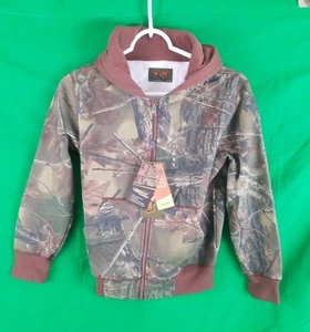 Trail Crest Youth Fleece Camoflauge Zip Up Jacket Size XS 5-6 yrs - Picture 1 of 9