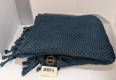 Surya Woven Tibey 50" x 70" Throw TBE5002-5070, All Cotton - Image 1 of 3