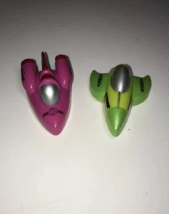 Vintage Sonic Drive In 1998 SUPER SPACE RACER Airplanes - Pink and Green (loose) - Picture 1 of 9