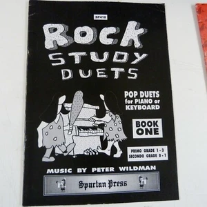 dúo de piano DUETOS DE ESTUDIO DE ROCK piano pop o teclado grados 0-3 Peter Wildman - Imagen 1 de 2