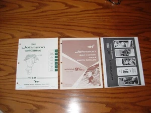 Johnson 1969 9-1/2 HP Outboard Engine Manuals $99.00 - Bild 1 von 4