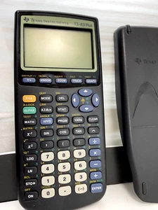 Texas Instruments TI-83 Plus Graphing Calculator W/Cover Tested And Works Great - Picture 1 of 2