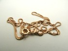COLLANA CATENINA VENEZIANA IN ARGENTO 925 CM. 50 UOMO DONNA EFFETTO ORO ROSA