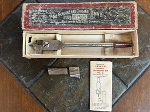 Antiker Irwin No.2 Expansive Bit im Originalkarton 7/8"- 3" Bohrung Top!! - Bild 1 von 9