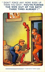 POSTAL CÓMIC BAMFORTH NO 1640 PLOMERO USADO BUENO+ - Imagen 1 de 2