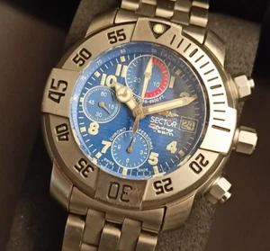 SECTOR DIVING TEAM AUTOMATIC CHRONOGRAPH TITANIUM VALJOUX 7750 SWISS MADE ETA - Foto 1 di 9