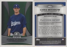 2010 Bowman Platinum Prospects Green Refractor /499 Chris Withrow #PP21