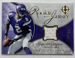 Camiseta de novato Ultimate Collection 2006 dorada/75 Tarvaris Jackson #UR-TJ RC - Imagen 1 de 2