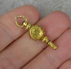 Antique Early Victorian 9 Carat Gold Agate Citrine Pocket Watch Key