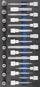 BGS Werkstattwageneinlage 1/3: Bit-Einsatz-Satz | T-Profil (für Torx) | 26-tlg. - Bild 1 von 1