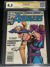 Marvel Comics 1982 Avengers #223 CGC SS 4.5 Signed By Jeremy Renner Hawkeye MCU