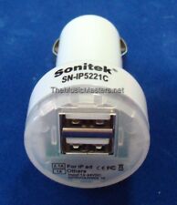 2-Port USB Dual Car Cell Phone Battery Charger 12 Volt Auto Lighter Plug 2.1A 