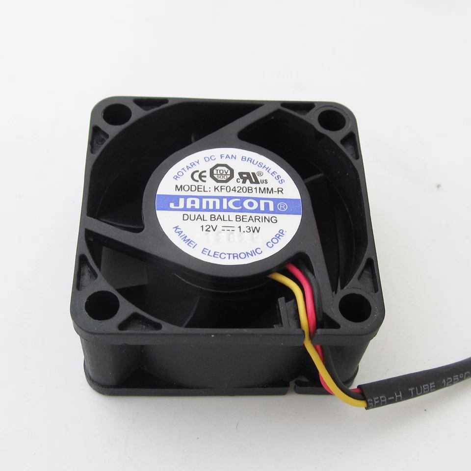 1pc JAMICON DC Cooling Fan KF0420B1MM-R 40x40x20mm 4020 12V 1.3W 3pin Connector - Image 1 of 4