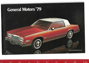 1979 General Motors Passenger Cars Booklet - Cadillac Chevrolet Buick Pontiac + - Picture 1 of 1