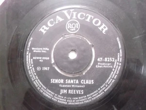 JIM REEVES senor santa claus/an old christmas card RARE SINGLE 1967 INDIA VG+ - Picture 1 of 2
