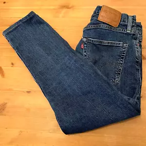 Levi's 512 Blue Straight Zipped Denim Jeans Men's W31 L32(See Description) - Picture 1 of 9
