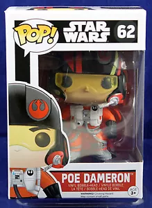 Funko Pop Poe Dameron #62 Bobble-Head de vinilo de Star Wars nuevo en caja - Imagen 1 de 3