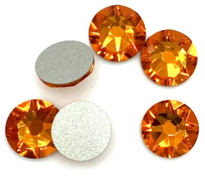 TANGERINE ORANGE 5mm 20ss IHC Austrian 2058 Crystal Flatback Rhinestone 1440 pcs - Picture 1 of 5