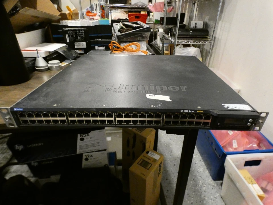 Juniper Networks EX4200-48P 48 Port 4200 Series Ethernet Switch w/Single PSU - Image 1 of 4