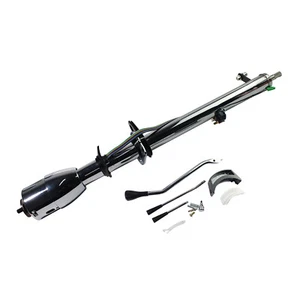 Universal Chrome 35" Tilt Steering Column Automatic Shift W/O Key& Wheel Adapter - Bild 1 von 6