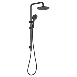 2023 Matte Black shower head 200 mm hand held head wall mixer set - Picture 1 of 12