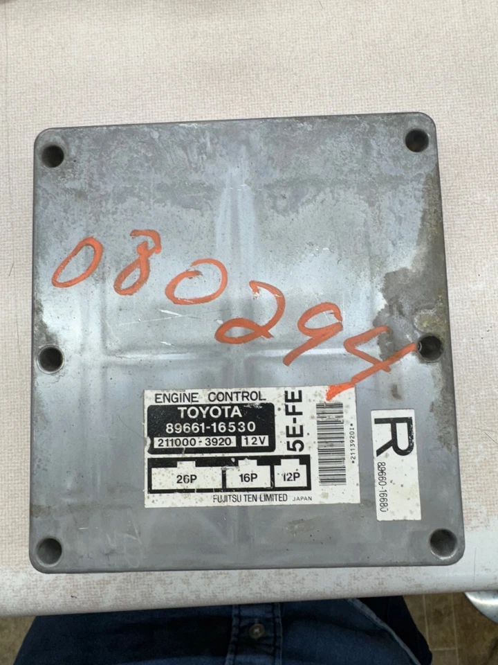 Toyota Paseo MT 1997 1998 1999 ECU MÓDULO DE CONTROL DEL MOTOR 89661-16530 97 TERCEL  Foto 1 de 1