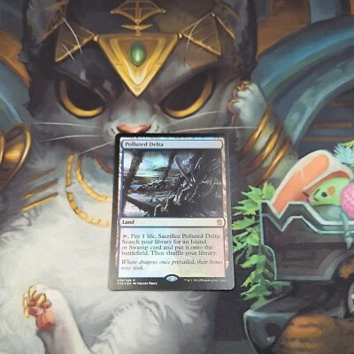 Foil Polluted Delta Khans of Tarkir KTK 1x NM MTG Magic the Gathering - Image 1 of 4