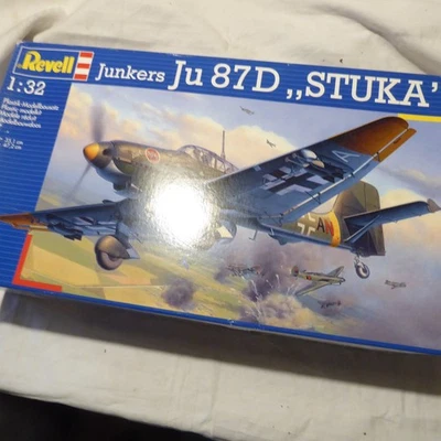 Revell 04711 - Aircraft Junkers Ju 87D Stuka in 1/32 Complete Original Box (W239) - Image 1 of 3
