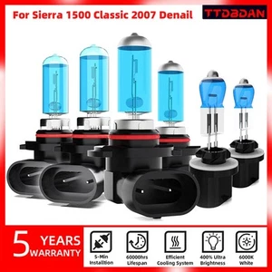 Halogen High Low Beam Headlight Fog Light Bulbs For GMC Sierra 1500 2007 Denail - Picture 1 of 6