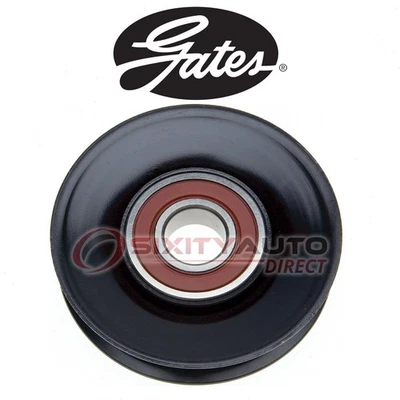 Gates Serpentine Drive Belt Idler Pulley for 1987-1988 GMC G3500 5.7L V8 - ya - Image 1 of 4