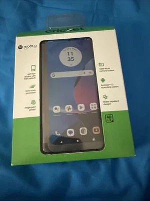 Cricket Wireless Motorola Moto G Play 2023 32GB 6.5" 3GB RAM Prepaid Phone  Blue - Image 1 of 3