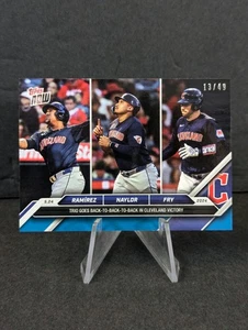 2024 Topps Now 233 David Fry RC José Ramírez Josh Naylor Guardianes Azul 13/49 - Imagen 1 de 4
