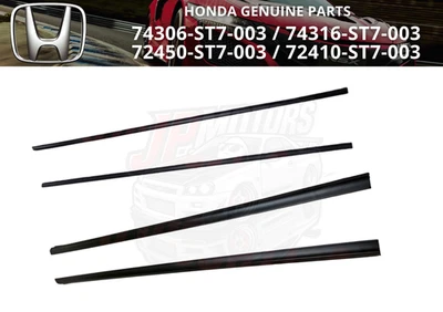 HONDA Genuine ACURA INTEGRA DC 74306-ST7-003 Front Door Window Molding RLSet New - Imagem 1 de 4