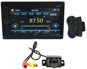 NESA NS-705NHB 7" Car Monitor DVD Player Bluetooth/GPS/Android PhoneLink+Camera - Picture 1 of 12