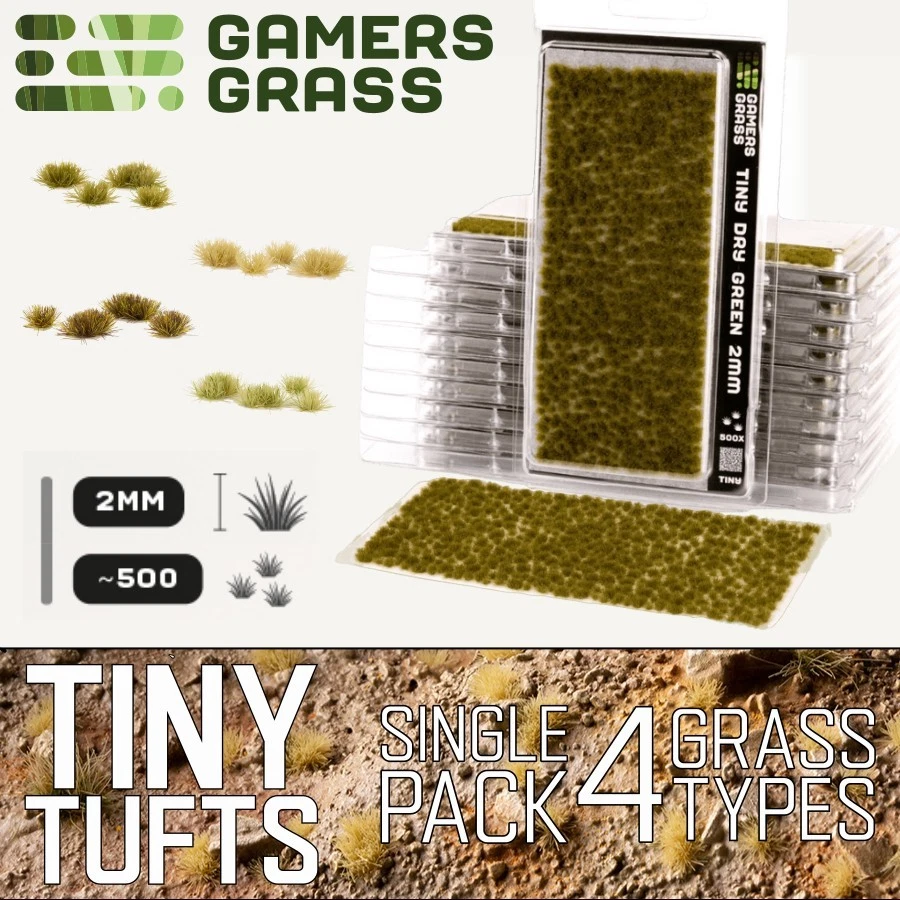 Gamers Grass: TINY TUFTS ∼500/sheet - Basing & Scale Model Diorama - Image 1 of 1