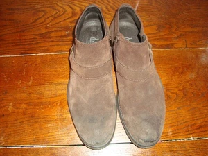 DONALD J. PLINER BAKULA MEN'S BROWN SUEDE ZIP UP ANKLE SHOES SIZE 10 1/2 GREAT! - Picture 1 of 15