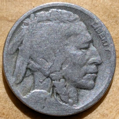 1927-D Buffalo Nickel 5c Obverse Lamination & Rotated Die Error - Image 1 of 2