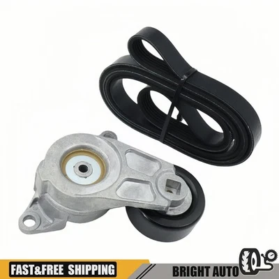 Drive Belt Tensioner & Belt For 2010-2015 Chevrolet Camaro 12-13 Caprice 3.6L V6 - Image 1 of 4