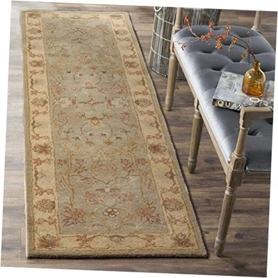  Antiquity Collection 2'3" x 8' Light Grey/Beige AT62A Handmade Traditional  - Image 1 of 4