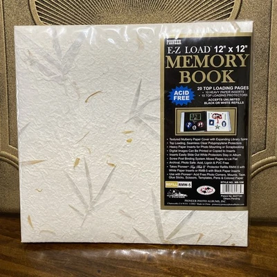 Libro de memoria Pioneer morera texturizada EZ carga libre de ácido 12x12 20 páginas de carga superior Foto 1 de 4