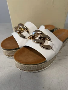 Spring Step Patricia Mangala- White Size 41 Platform Wedge - Picture 1 of 5